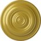 Ekena Millwork Niobe Ceiling Medallion (Fits Canopies up to 8 5/8"), Hand-Painted Rich Gold, 18"OD x 1 1/2"P CM18NIRGS - alternate 1